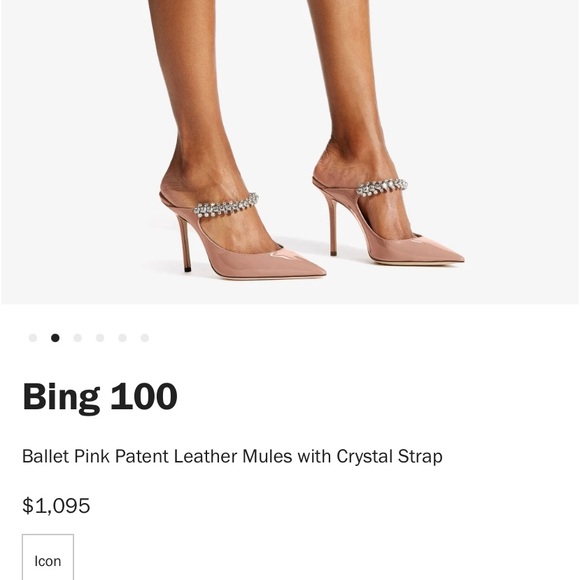 MIRAAZZURA Beautiful Crystal Mules . - Picture 3 of 13